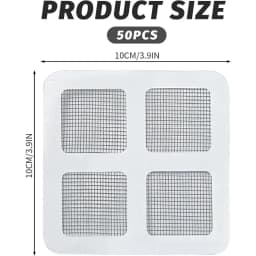 FePen Drain Strainer, Pack of 50 Shower Hair Strainer, Disposable Shower Drain Stickers, Drain Strainer,