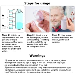 500ml Earwax Removal Kit Water Irrigation Ear Cleaner with 5 Tips