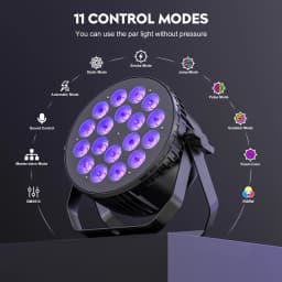 Datewink 4Pcs 18x10W RGBW LED Par Lights Stage Lighting Effect Projector DMX512 For Dj Disco Wedding Bar KTV Party Karaoke Show