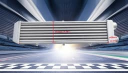 Aluminum Intercooler 2"inch Inlet Outlet for Delta Fin Design One Sided 550x140x80mm