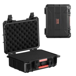 SucceBuy IP67 Weatherproof Hard Case Heavy Duty Protective Case w/ Pre-cut Foam and Handles for Travel Hunting Military Cameras