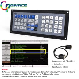 【EU Warehouse】  4 / 5 Axis CNC Controller PLC Offline DDCS Expert + Keyboard + MPG Handwheel + Emergency Stop