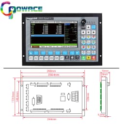 【EU Warehouse】  4 / 5 Axis CNC Controller PLC Offline DDCS Expert + Keyboard + MPG Handwheel + Emergency Stop
