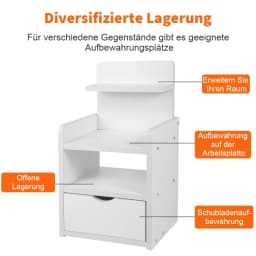 Bedside Table Nightstands for Bedroom Multi-functional Storage Cabinet Bedroom Furniture Bed Table Simple Locker Shelf