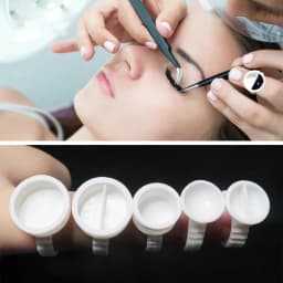 Microblading Glue Eyelash Extension Tattoo Ink Pigment Pallet Finger Ring Holder