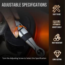 Versatile and Compact EDC Wrench Set - Ultimate Convenience with 23 Essential Sizes ranging from 1/4 to 3/4 inch and 7mm to 19mm