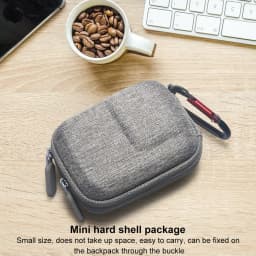 Portable Storage Bag for DJI OSMO Action 5 Pro/4/3 Double Zipper Travel Case with Carabiner Storage Box Protective Box Accessory