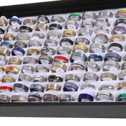 100pcs/Lots Stainless steel Rings Fashion Jewelry Party Gift Wedding Rings Mix Style Wholesale Mens Womens