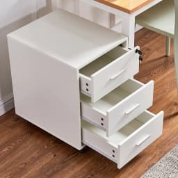 BonChoice 3 Drawers Mobile File Cabinets Pedestal Office Filing Cabinet with Rolling Casters