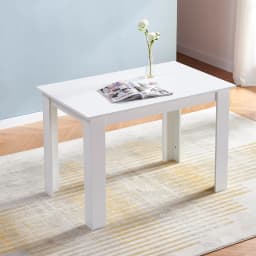 BonChoice 110/120/150cm Wooden Dining Tables for 2-6 Small Space, Rectangle Kitchen Table for Dining Room, Kitchen