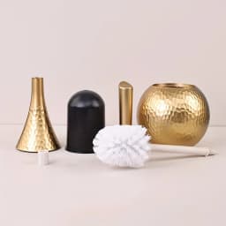 Golden High-end Cleaning Brush, Toilet Brush with Base, Household Brush with Long Handle, Suitable for Bathroom, Toilet