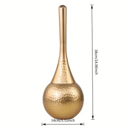 Golden High-end Cleaning Brush, Toilet Brush with Base, Household Brush with Long Handle, Suitable for Bathroom, Toilet