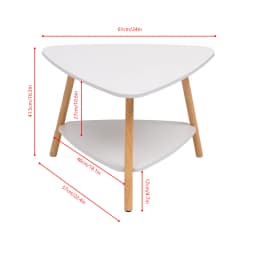 BonChoice Simple Coffee Table Sofa Side Table for Living Room, Modern End Table Bedside Tables Dinner Table Wooden
