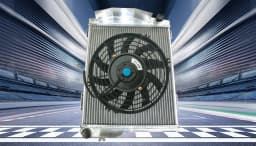Aluminum Radiator+FAN FOR 1956-1960 1957 1958 Austin Healey 100-6