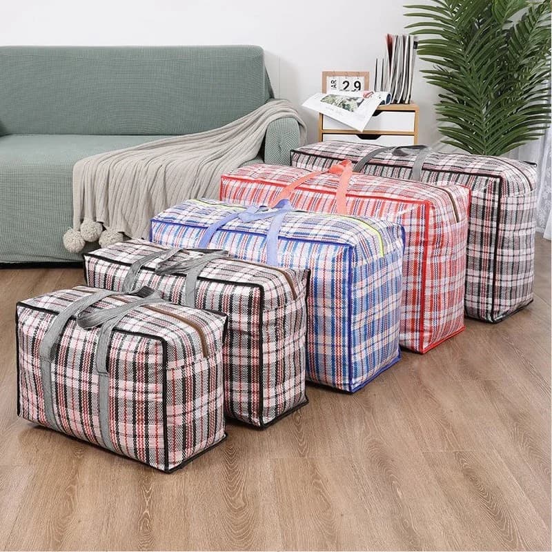 Multifunctional Luggage Portable Waterproof Moving bag Packing Bag Thickened Woven Bag Large Capacity Quilt Clothing Storage Bag