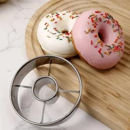Stainless Steel Donut Mold Cake Decorating Baking Tools Desserts Bread Cutter Maker Simplicity Household Baking Supplies