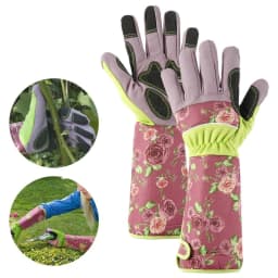 Elbow Protective Thorn Proof Ladies Garden Gauntlet with Long Sleeves Long Gardening Gloves for Women