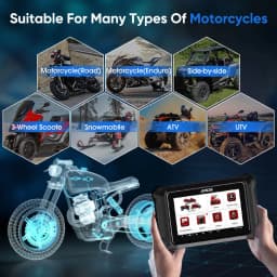 ANCEL MT700 Motorcycle Diagnostic Tool All System Oil Reset ABS Bleeding ECU Coding Active Test OBD 2 Motorcycle Scanner