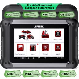 ANCEL MT700 Motorcycle Diagnostic Tool All System Oil Reset ABS Bleeding ECU Coding Active Test OBD 2 Motorcycle Scanner
