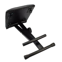 X-Style Keyboard Bench Electronic Piano Stool Height Adjustable Foldable With Anti-Slip Rubber Soft and comfortable, Black