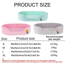 Detachable Round Big Dog Sofa Bed Soft Washable Pet Basket Cushion Cool Cat Bed Medium Kennel for Small Dogs And Cats