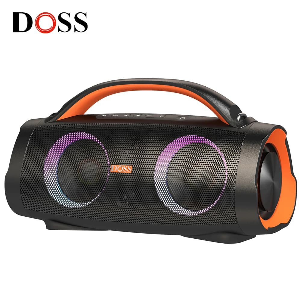 DOSS Portable Bluetooth Speaker Powerful 100W Stereo Sound Bass Subwoofer Sound Box TWS IPX6 Waterproof Outdoor Wireless Speaker