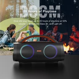 DOSS Portable Bluetooth Speaker Powerful 100W Stereo Sound Bass Subwoofer Sound Box TWS IPX6 Waterproof Outdoor Wireless Speaker