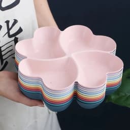 4 칸 전채 서빙 접시, 음식 보관 트레이, 스낵 서빙 접시