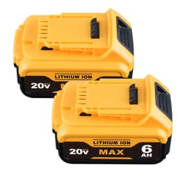 Vanon 2 Pack 18V DCB182 6.0Ah Lithium Ion Battery DCB14-XJ DCB20 DCB207 DCB208 Replace for DeWalt Battery pin UK Warehouse