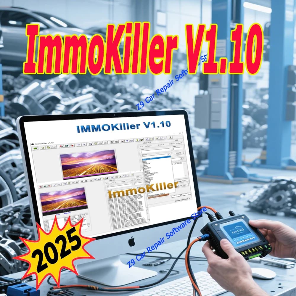 2025 New ImmoKiller V1.10 IMMO off Software V1.1 ECU Programmer Tool for Car Repair Immobilizer Passing Tool