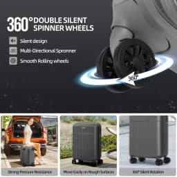Luggage Sets Suitcase Carry On Hand Cabin ABS Hard Shell 4 Double Spinning Wheels TSA Lock- 3 Piece Set (21"24"28")