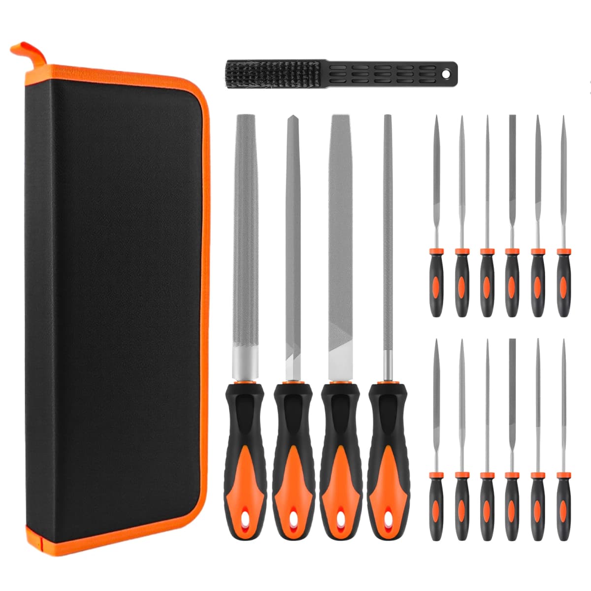 DayPlus 17Pcs Metal File Set, Professional Files Tools, Premium Metal Files with Suitcase,Perfect for Wood, Metal & DIY Project
