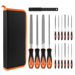 DayPlus 17Pcs Metal File Set, Professional Files Tools, Premium Metal Files with Suitcase,Perfect for Wood, Metal & DIY Project