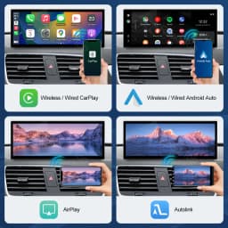 12.3 Inch Touch Screen Multimedia Display for Audi Q3 2013-2018 with Airplay Miracast Wireless Carplay And Android Auto