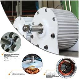 Europe Warehouse Home Use Permanent Magnet Generator 3000W 5KW 10KW 220V 380V Dynamo With Base Alternator for Wind Water Turbine