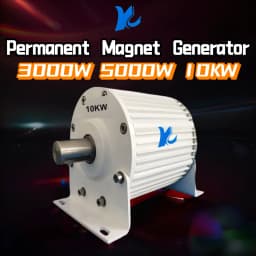 Europe Warehouse Home Use Permanent Magnet Generator 3000W 5KW 10KW 220V 380V Dynamo With Base Alternator for Wind Water Turbine