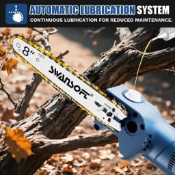 SWANSOFT CS-10 Brushless 600W Electric Chainsaw Pruner High Branch Saw 8-inch Garden Tree Pruning Tool For 21V Battery