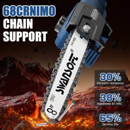 SWANSOFT CS-10 Brushless 600W Electric Chainsaw Pruner High Branch Saw 8-inch Garden Tree Pruning Tool For 21V Battery