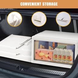 3/4/5 Tier Stackable Storage Boxes with Lids,Sturdy PP Matterial, Foldable Plastic Storage Unit for Toys/Office Supplies/Clothes