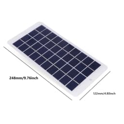 10W 5V USB Battery Charger Solar Panel Waterproof 900MA Solar Panel Charger Output Lightweight Scratchproof for Phone Power Bank