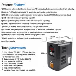 【EU Stock】CNC 3.5KW Water Cooled Cooling ER20 Spindle Motor CNC Router Kit Waterproof Metal Stone Engraving Grind Motor +VFD