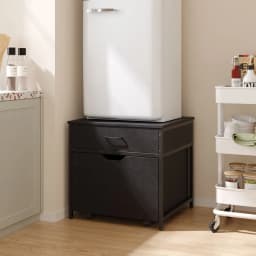 【Breeins】Mini Fridge Stand with Storage Livingroom Kitchen Display