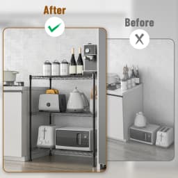 3-Shelf Narrow Storage Unit With Height Adjustable Shelves and Levelling Feet, 340 kg Max Weight, 60cm (W) *35cm(D)*76cm(H)