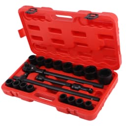 21pcs 3/4" Drive Deep Impact Socket Sockets Set 19mm-50mm Ratchet Breaker Bar