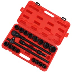 21pcs 3/4" Drive Deep Impact Socket Sockets Set 19mm-50mm Ratchet Breaker Bar