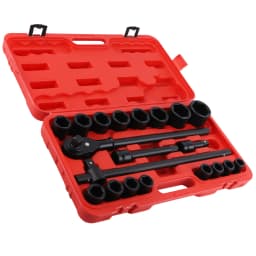 21pcs 3/4" Drive Deep Impact Socket Sockets Set 19mm-50mm Ratchet Breaker Bar