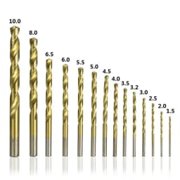 99Pcs HSS High Speed Steel Metric Drill Bit Sets for Drilling Plate Titanium & Hard Metals 1.5-10mm for Woodworking