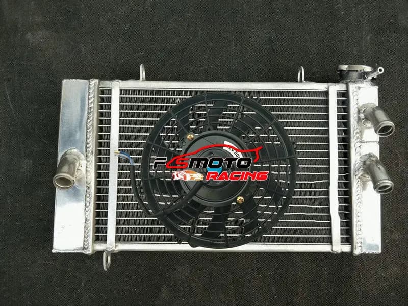 Aluminum radiator+Fan For Yamaha TZ250 3YL1 1991 91 & TZ250 4DP TZ 250 4DP 1992-1995
