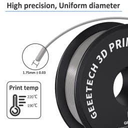 Geeetech 5Kg Standard PLA Filament 1.75mm 3D Printer Plastic Material, Accuracy 0.03mm, Multiple Colour, Fit Most FDM Printer