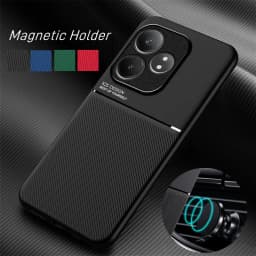 Rugged Non-Slip Case for Realme GT 7 Pro GT 6 6T GT6 Protective Cover Magnetic Suction Holder Coque Fundas Capa